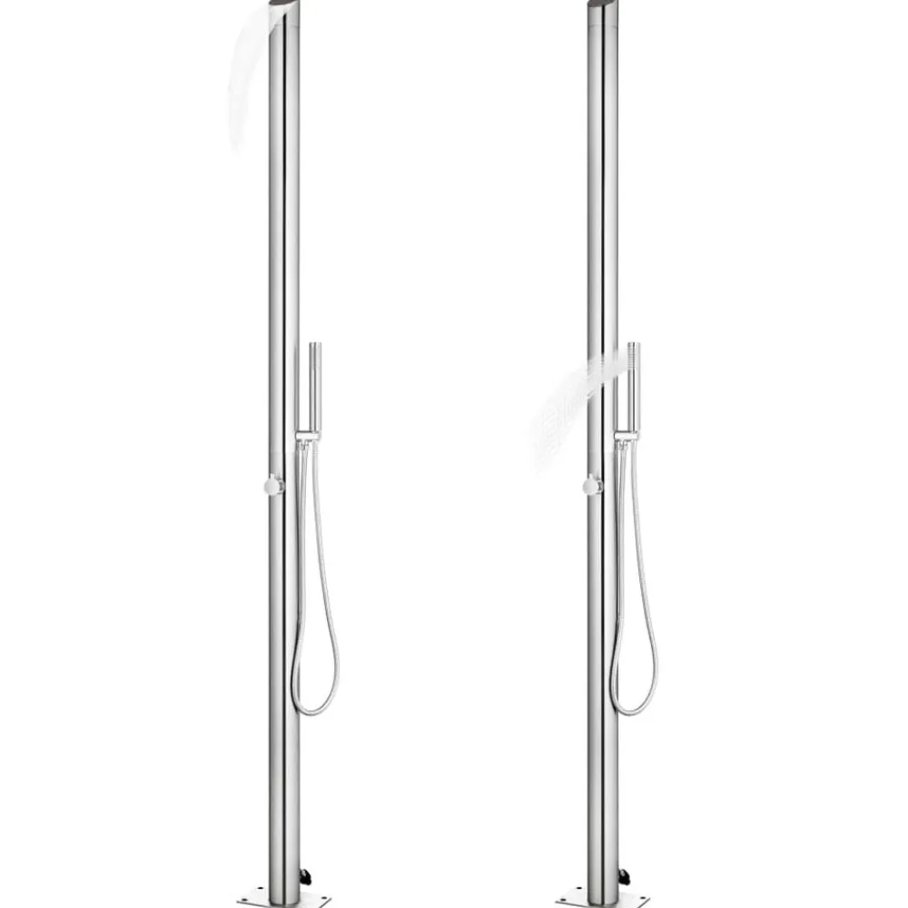 Zwembaden & Spa'S*vidaXL Buitendouche 220 cm roestvrij staal