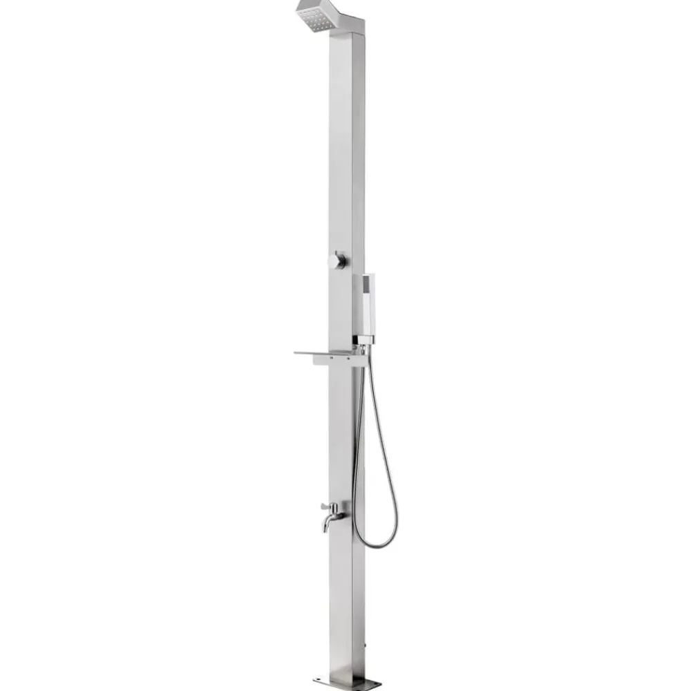 Buitendouche 220 cm roestvrij staal>vidaXL
