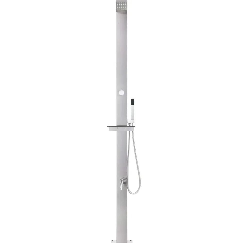 Buitendouche 220 cm roestvrij staal>vidaXL
