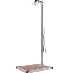 Buitendouche met e basis 230 cm roestvrij staal>vidaXL Discount
