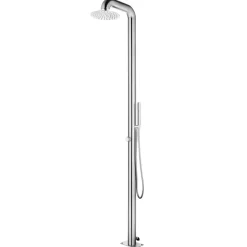 Buitendouche met e basis 230 cm roestvrij staal><noscript><img width=