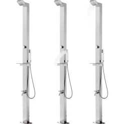 Buitendouche met e basis 225 cm roestvrij staal>vidaXL Best