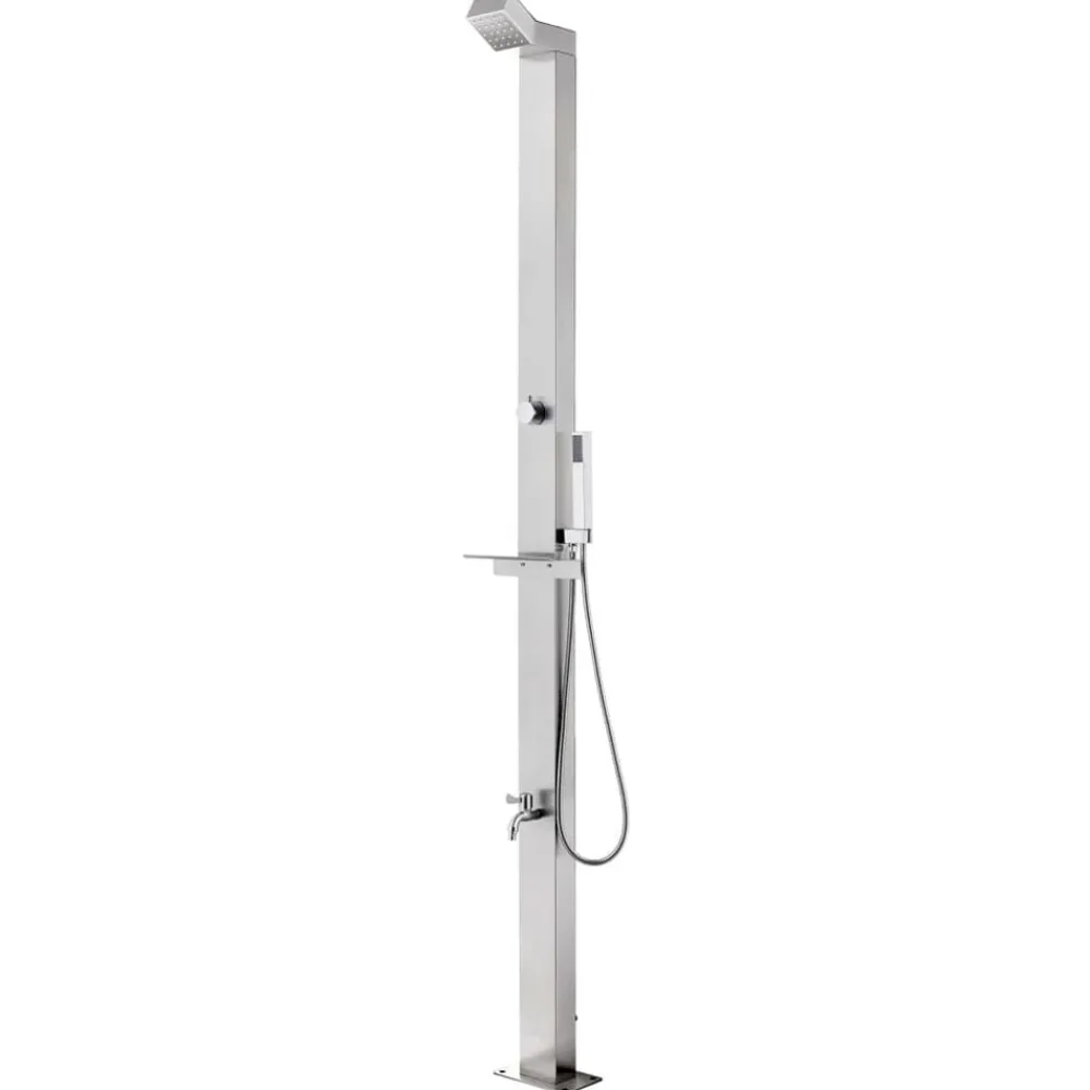 Buitendouche met e basis 225 cm roestvrij staal>vidaXL Best
