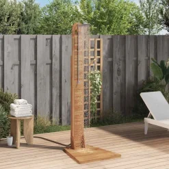 Zwembaden & Spa'S*vidaXL Buitendouche 70x75x204 cm massief teakhout