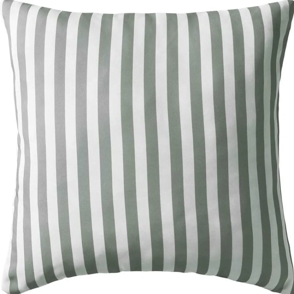 Buitenkussens 45x45 cm gestreept grijs 2 st>vidaXL Best