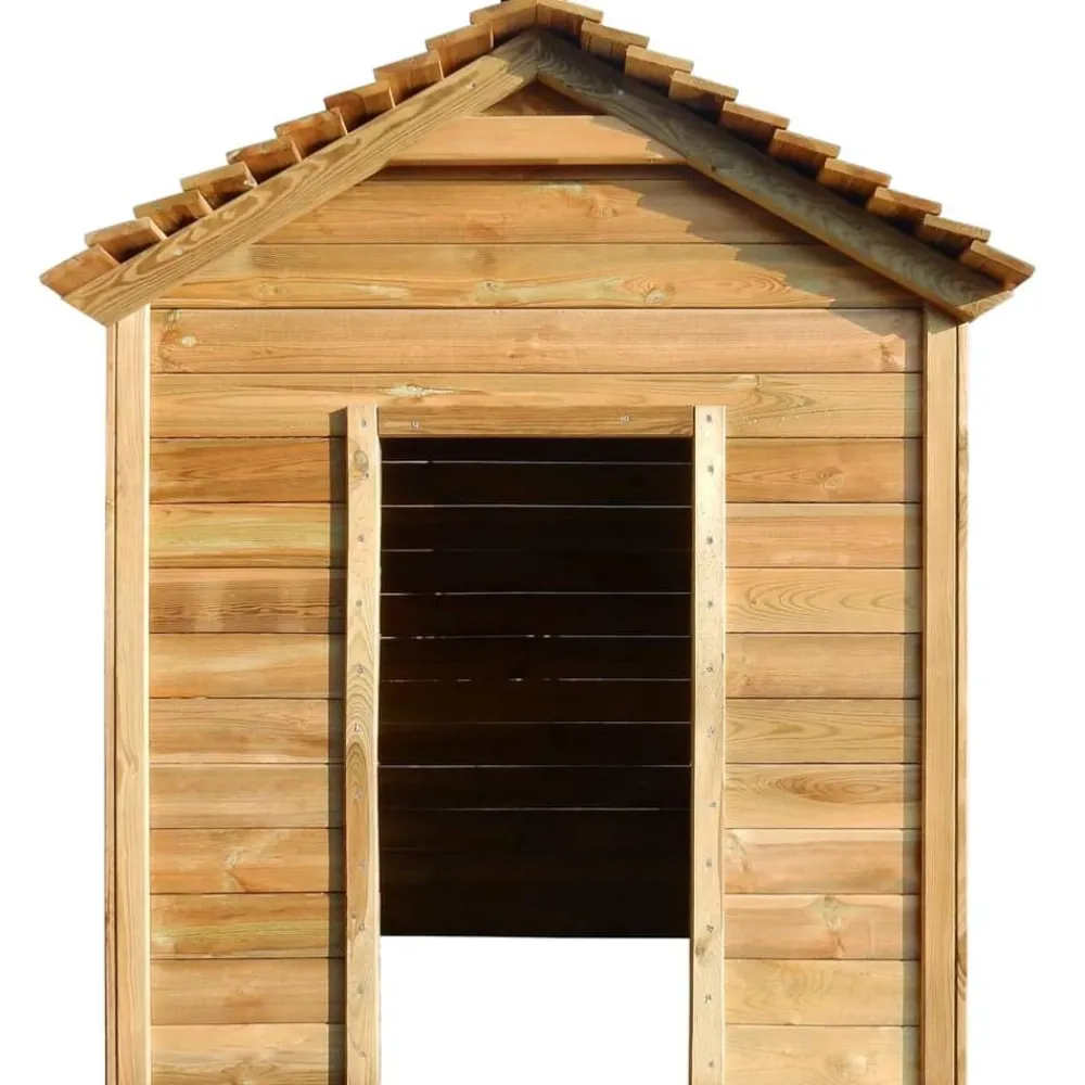 Buitenspeelhuis 120x120x146 cm grenenhout>vidaXL New