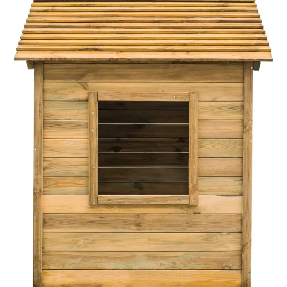 Buitenspeelhuis 120x120x146 cm grenenhout>vidaXL New