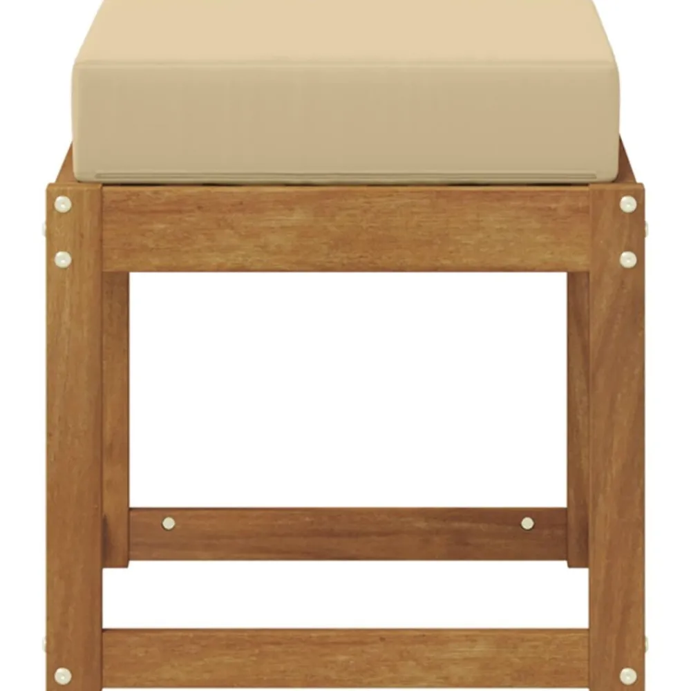 Buitenstoolbank Massief Acaciahout Naturel>vidaXL Hot