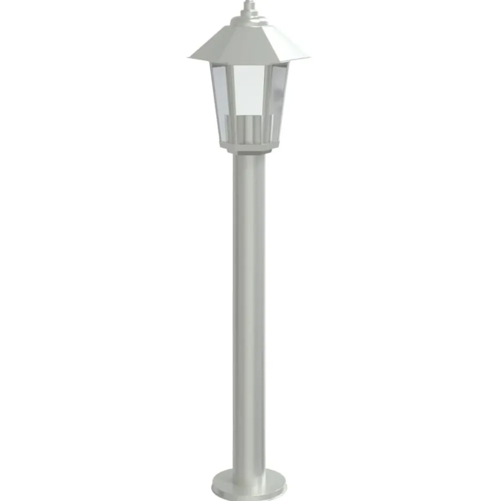 Verlichting*vidaXL Buitenvloerlamp 80 cm roestvrijstaal kleurig Zilver