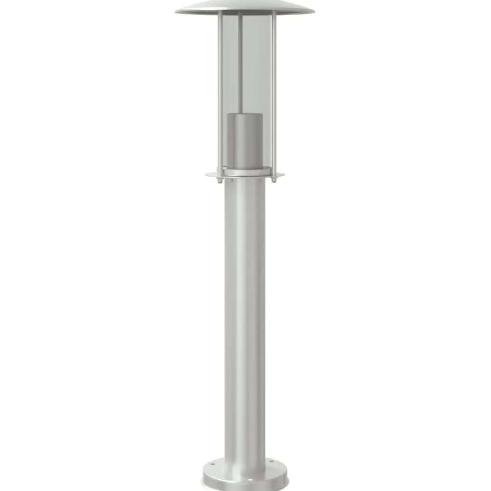 Verlichting*vidaXL Buitenvloerlamp 60 cm roestvrijstaal kleurig Zilver