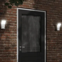 Buitenwandlamp LED met sensors gegoten aluminium>vidaXL Discount