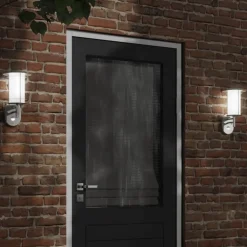 Buitenwandlamp met sensor roestvrij staal kleurig>vidaXL New