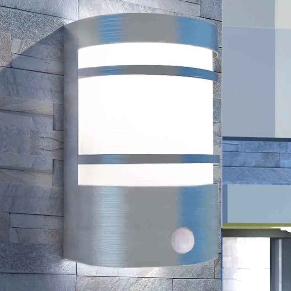 Buitenwandlamp met sensor RVS>vidaXL Discount
