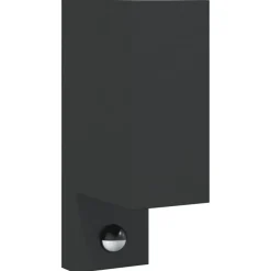 Verlichting*vidaXL Buitenwandlamp met sensor gegoten aluminium zwart