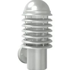 Verlichting*vidaXL Buitenwandlamp roestvrij staal kleurig Zilver