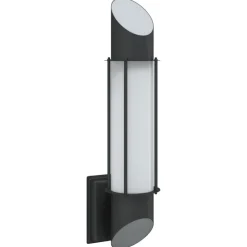 Verlichting*vidaXL Buitenwandlamp roestvrij staal Zwart