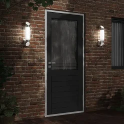 Verlichting*vidaXL Buitenwandlamp roestvrij staal kleurig Zilver