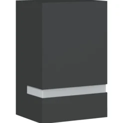 Verlichting*vidaXL Buitenwandlamp roestvrij staal Zwart