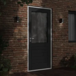 Verlichting*vidaXL Buitenwandlampen 2 st gegoten aluminium zwart
