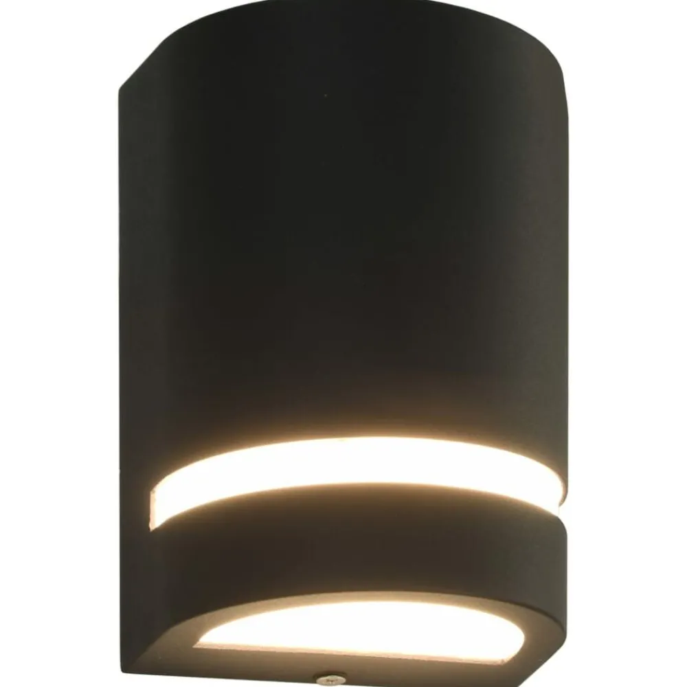 Buitenwandlampen 2 st 35 W halfrond zwart>vidaXL Clearance