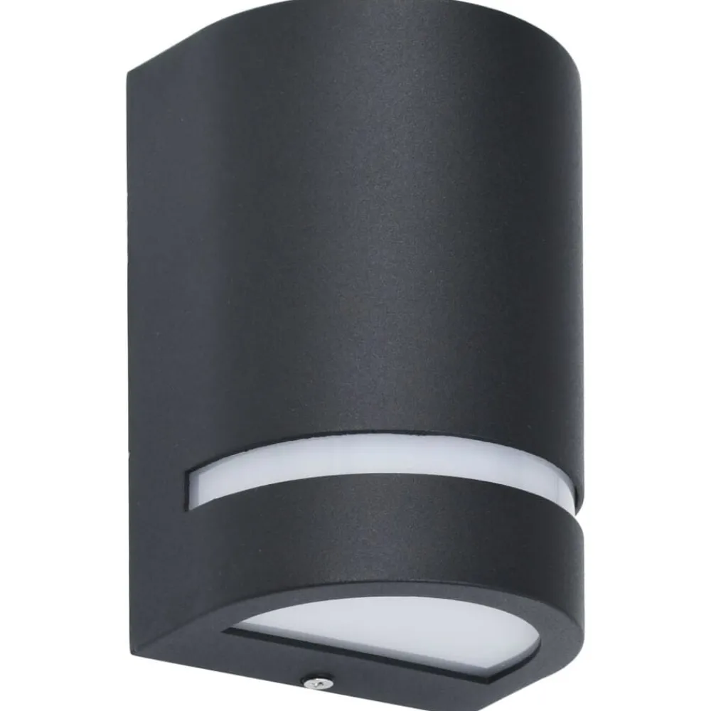 Buitenwandlampen 2 st 35 W halfrond zwart>vidaXL Clearance