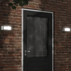 Verlichting*vidaXL Buitenwandlampen 2 st roestvrij staal kleurig Zilver