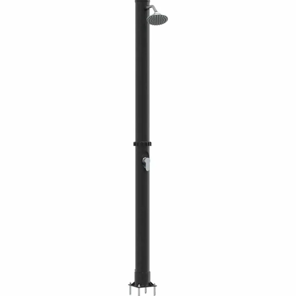 Zwembaden & Spa'S*vidaXL Buitenzonne-douche Zwart 217 cm PVC en Aluminium