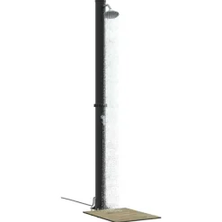 Zwembaden & Spa'S*vidaXL Buitenzonne-douche Zwart 217 cm PVC en Aluminium