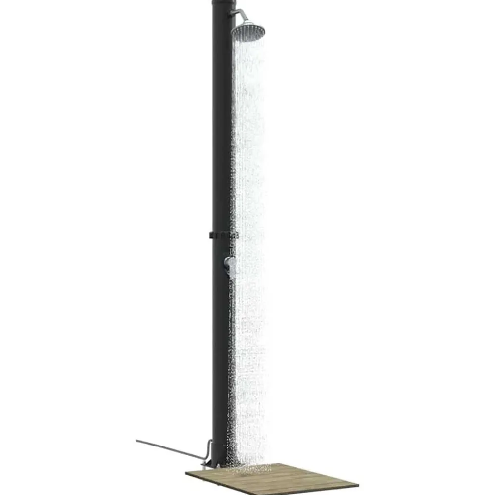 Zwembaden & Spa'S*vidaXL Buitenzonne-douche Zwart 217 cm PVC en Aluminium