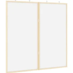 Bulletinbord Wit 80 x 80 x 1.4 cm Massief grenenhout>vidaXL Discount