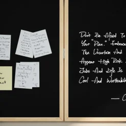 Bulletinbord Zwart 80 x 80 x 1.4 cm Massief grenenhout><noscript><img width=
