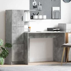 Bureau 2 pcs Beton Grijs>vidaXL