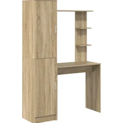 Kantoormeubelen*vidaXL Bureau 2 pcs Sonoma eiken