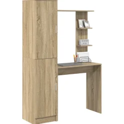 Kantoormeubelen*vidaXL Bureau 2 pcs Sonoma eiken