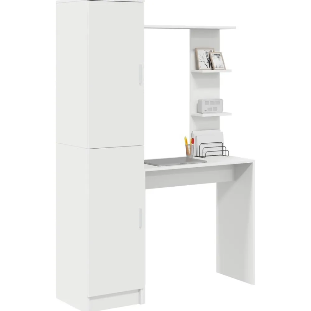 Kantoormeubelen*vidaXL Bureau 2 pcs Wit