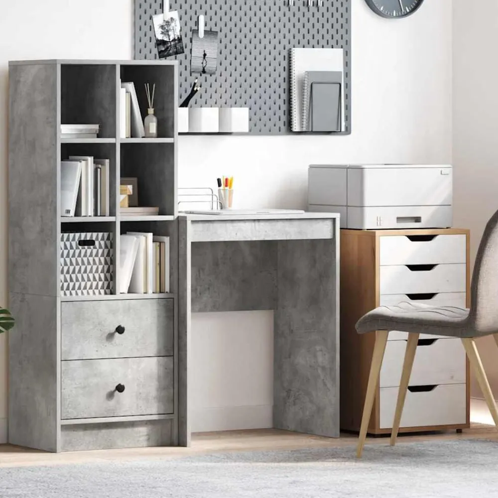 Bureau Beton Grijs 60 x 40 x 76 cm>vidaXL Outlet