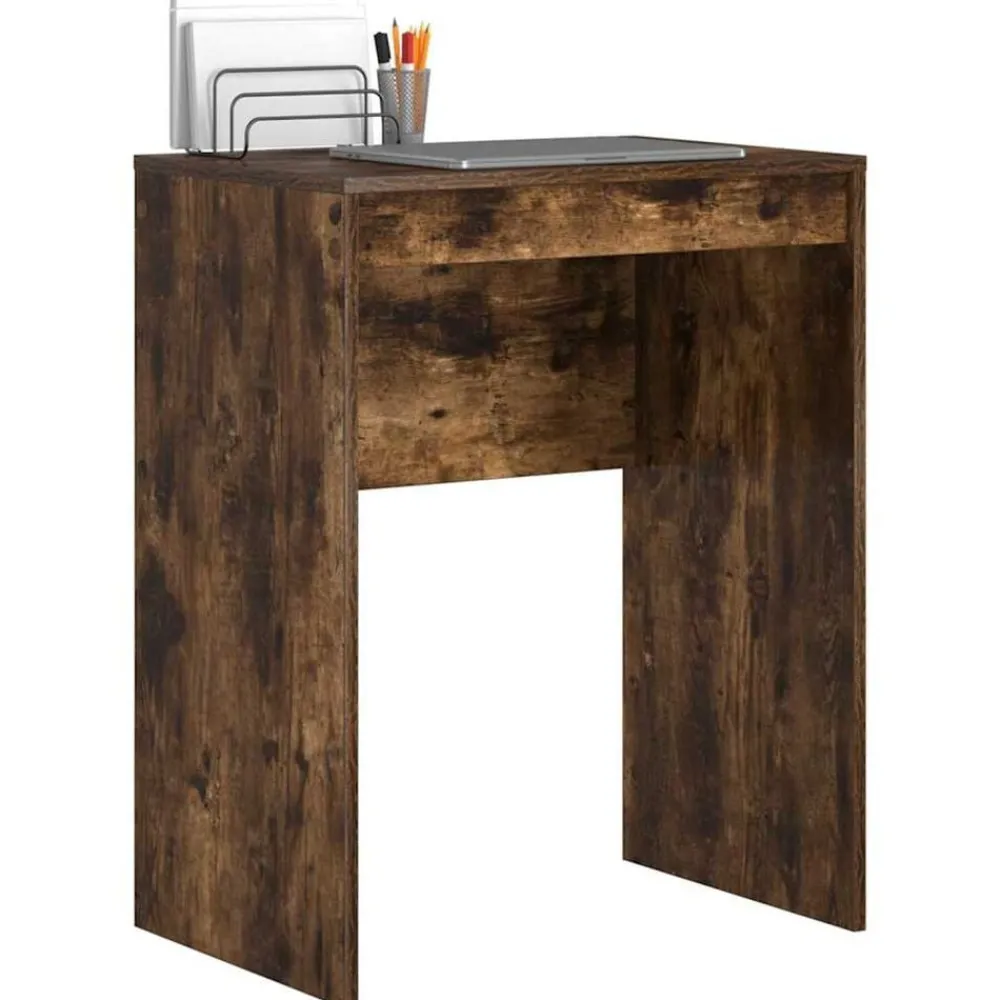 Kantoormeubelen*vidaXL Bureau 60 x 40 x 76 cm Gerookt eiken