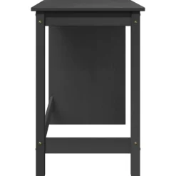 Kantoormeubelen*vidaXL Bureau 112 x 50 x 75 cm Massief Vurenhout Grijs