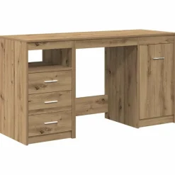 Bureau met kast Artisan Oak Engineered Wood>vidaXL Clearance