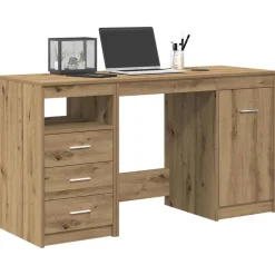 Bureau met kast Artisan Oak Engineered Wood>vidaXL Clearance