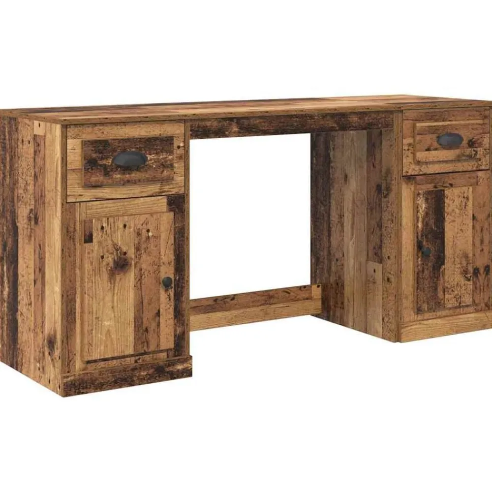 Bureau met kast 154,5 x 50 x 75 cm Bewerkt hout>vidaXL