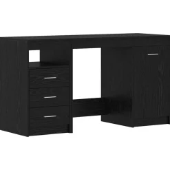 Bureau met lade 2 pcs 140 x 50 x 76 cm Bewerkt hout>vidaXL Best