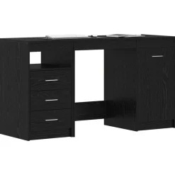 Bureau met lade 2 pcs 140 x 50 x 76 cm Bewerkt hout>vidaXL Best