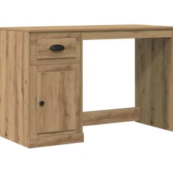 Bureau met lade Artisan Eiken 50 x 115 x 75 cm Bewerkt hout>vidaXL Online