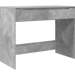 Kantoormeubelen*vidaXL Bureau met lade 100 x 50 x 78 cm Geconstrueerd hout Beton grijs