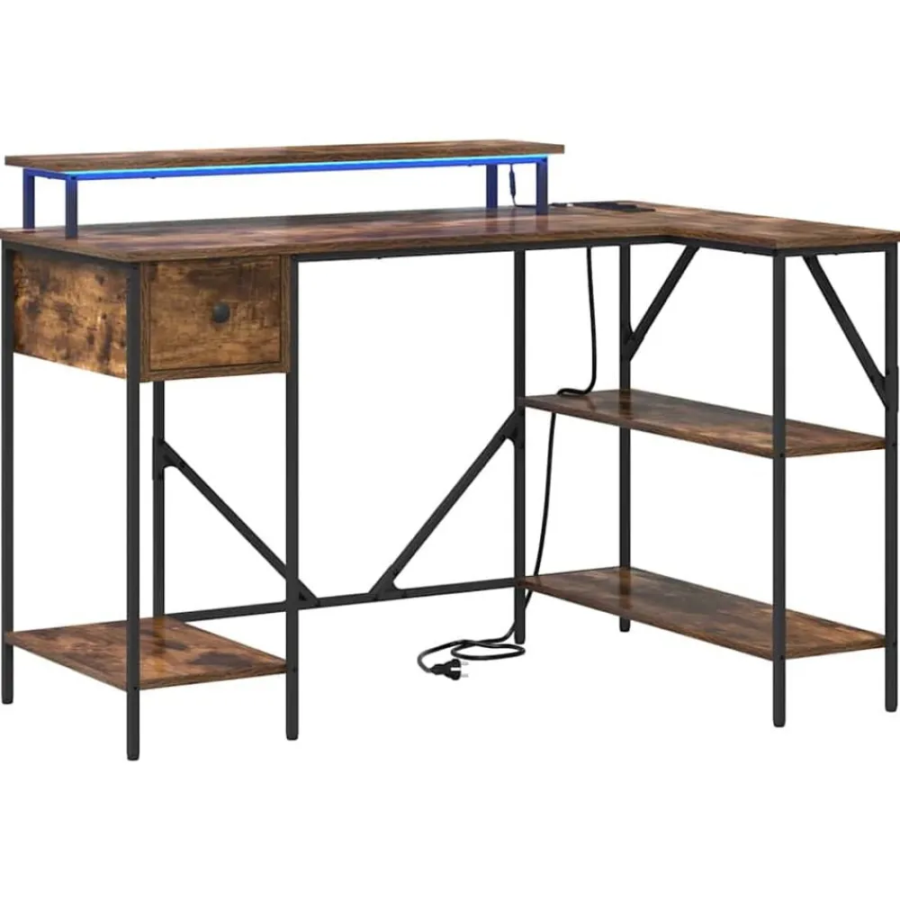 Bureau met lade 120 x 79 x 86,5 cm Bewerkt hout>vidaXL Sale