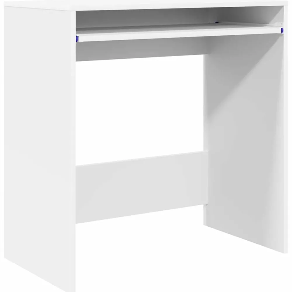 Kantoormeubelen*vidaXL Bureau met lade met opslag 77.5 x 43 x 79 cm Bewerkt hout Wit
