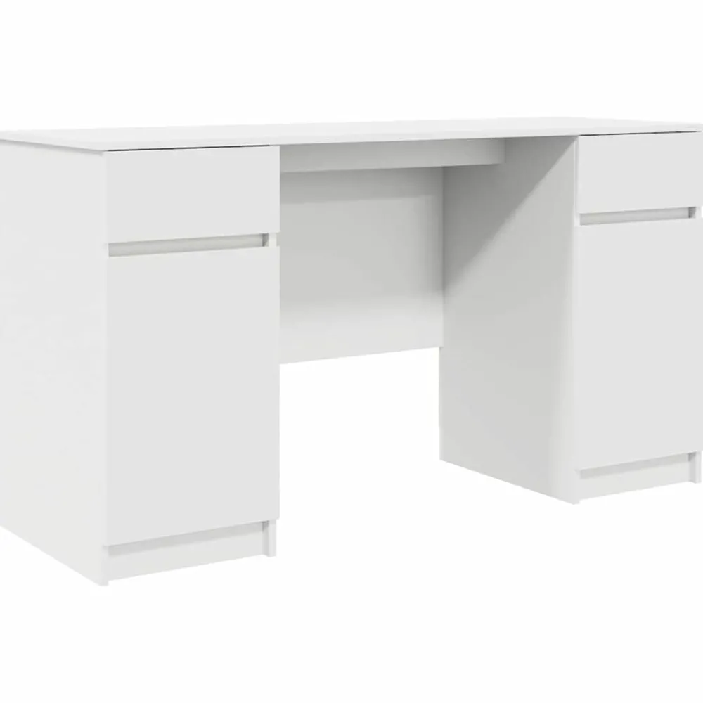 Bureau met lade met plank 140 x 49 x 76 cm Bewerkt hout>vidaXL Clearance