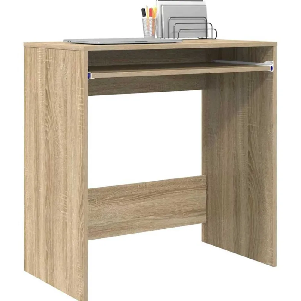 Kantoormeubelen*vidaXL Bureau met lade 77.5 x 43 x 79 cm Bewerkt hout Sonoma eiken