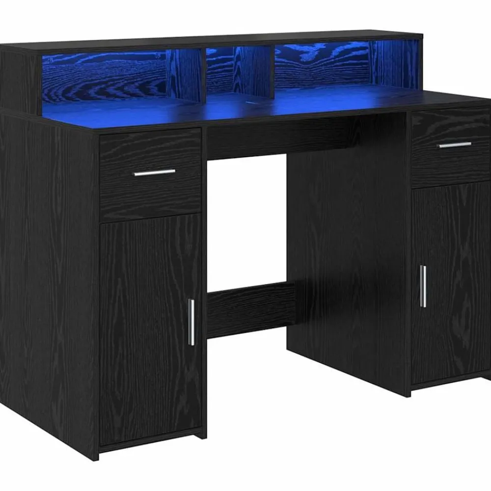 Bureau met lade 120 x 55 x 91 cm Bewerkt hout>vidaXL Online